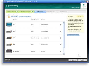 Logitech Harmony Software