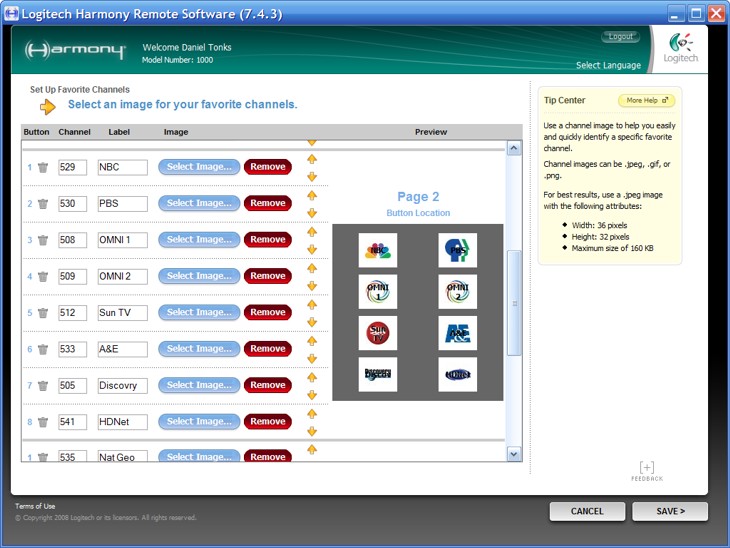 Logitech Harmony Software